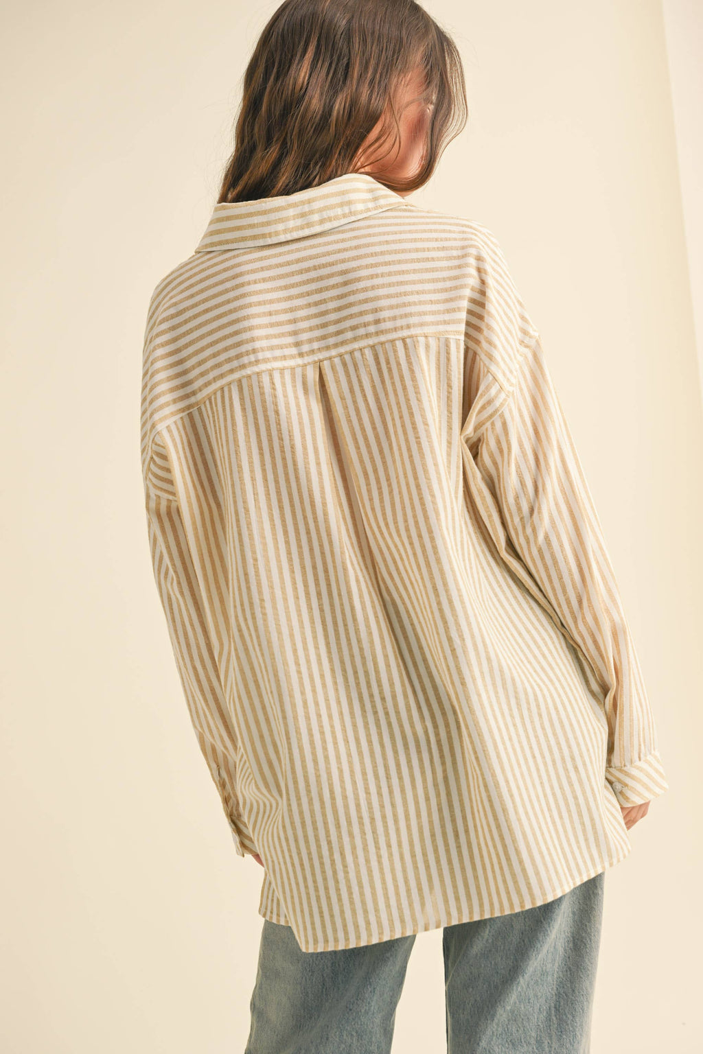 Olea Striped Button-Down Shirt